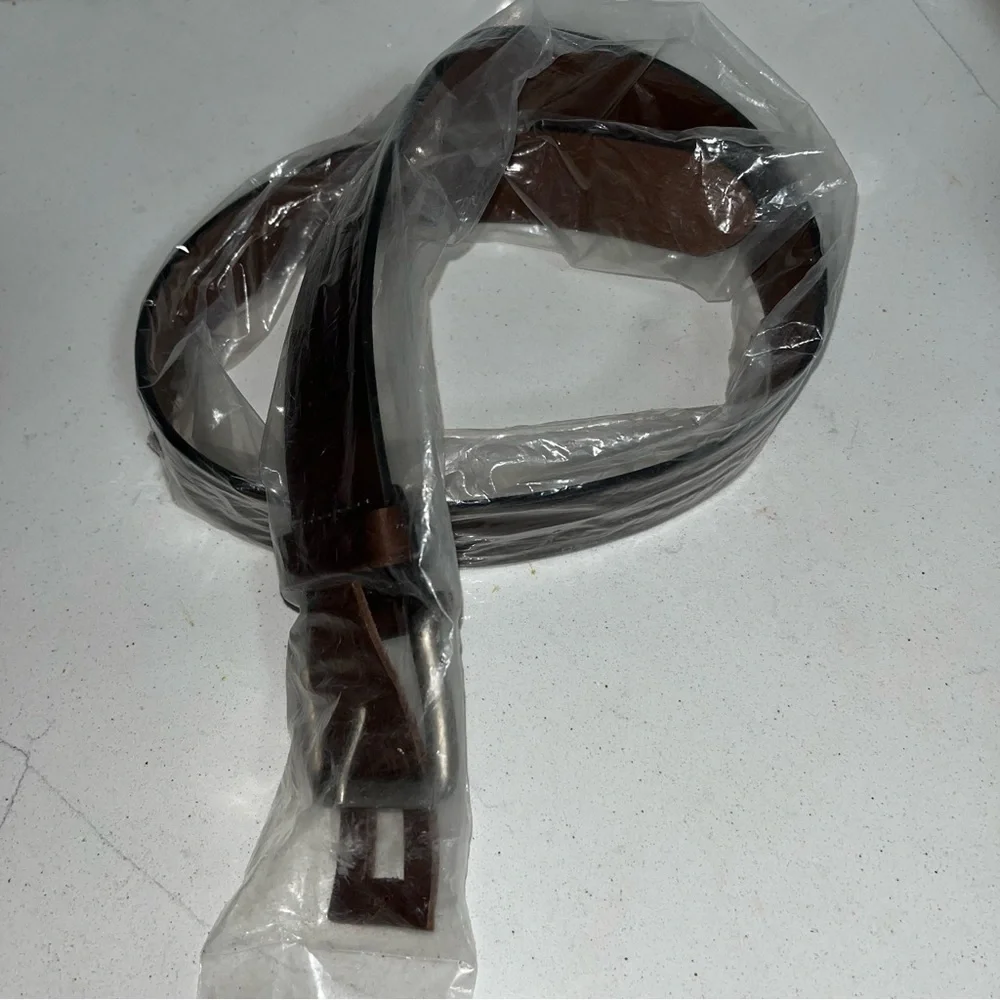 NWT Helm silver buckle wide belt sz 30